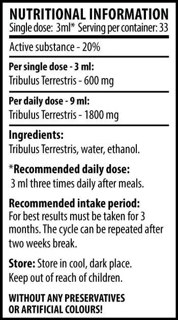 Cvetita Herbal Tribulus Max Течен екстракт от Бабини Зъби