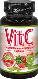 Cvetita Herbal VITAMIN C 600 mg - За силен имунитет и възстановяване х 80 капсули