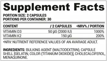 Витамин D3 + K2 / D3 + K2 Vitamin