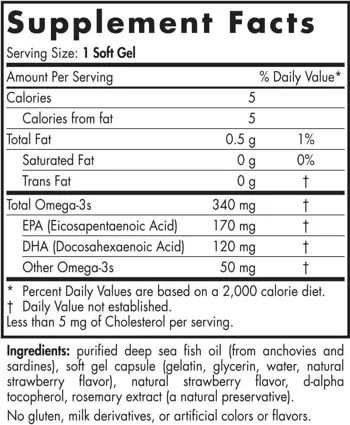 Nordic Naturals Daily Omega Kids 340 mg Омега-3 за деца