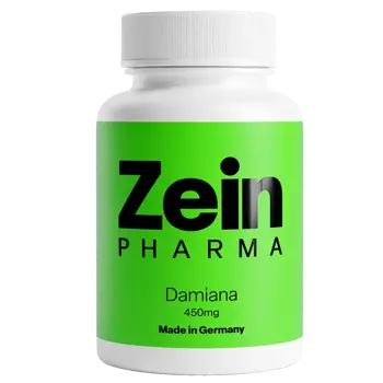 ZEINpharma Damiana 450 mg Екстракт от Дамиана за либидо и нервна система - 100 капсули
