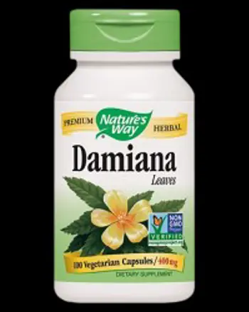 Nature's Way Damiana Leaves За хормонален баланс и либидо х 100 капсули