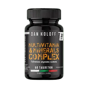 DAN KOLOFF Multivitamin & Minerals Complex Комплекс Витамини и Минерали - 60 таблетки, 30 дози