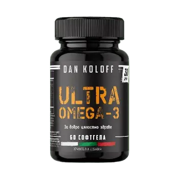 DAN KOLOFF Ultra Omega-3 Омега-3 Мастни Киселини - 60 софтгел капсули, 30 дози