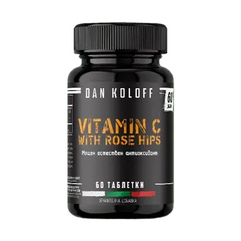 DAN KOLOFF Vitamin C with Rose Hips Витамин С - 60 таблетки, 60 дози