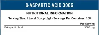 D-Aspartic Acid Powder 3000 mg