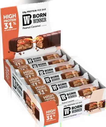 Born Winner Deluxe 31% High Protein Bar - Peanut & Caramel Протеинов бар с фъстъци и карамел