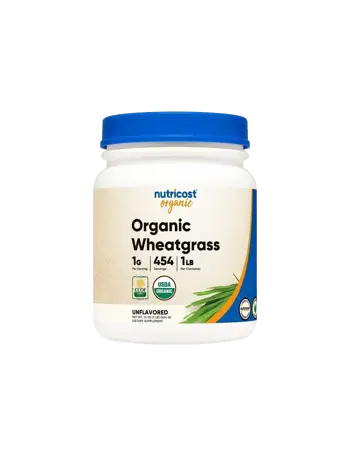 Nutricost Organic Wheatgrass Детокс - Пшенична трева Органик 454 g прах