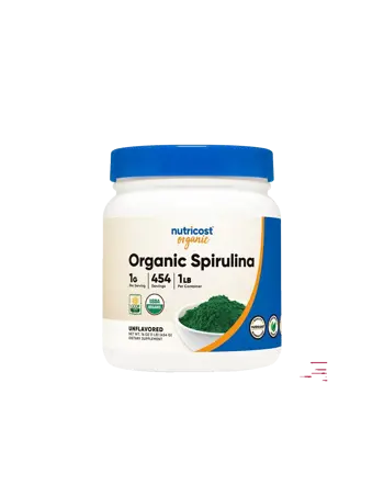 Nutricost Organic Spirulina Спирулина Органик 454 грама прах