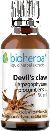 Bioherba Devil's Claw Tincture Течен екстракт от дяволски нокът с рибофлавин 50 мл
