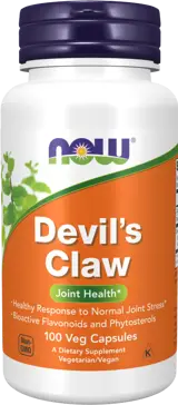 NOW Foods Devil's Claw 166 мг Дяволски Нокът - 100 веге капсули, 50 дози