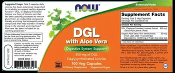 DGL с алое вера, 400 mg