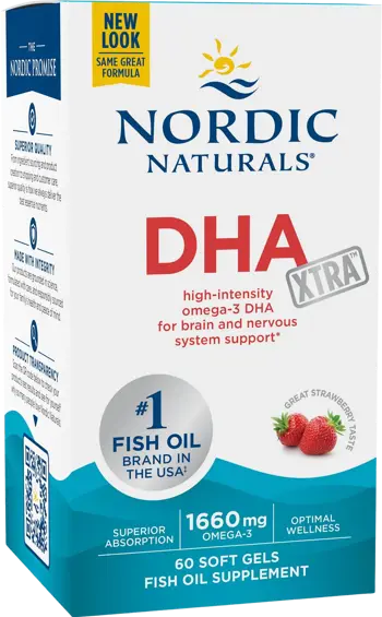 Nordic Naturals DHA Xtra 1660mg Високоинтензивна DHA формула за мозъка и нервната система