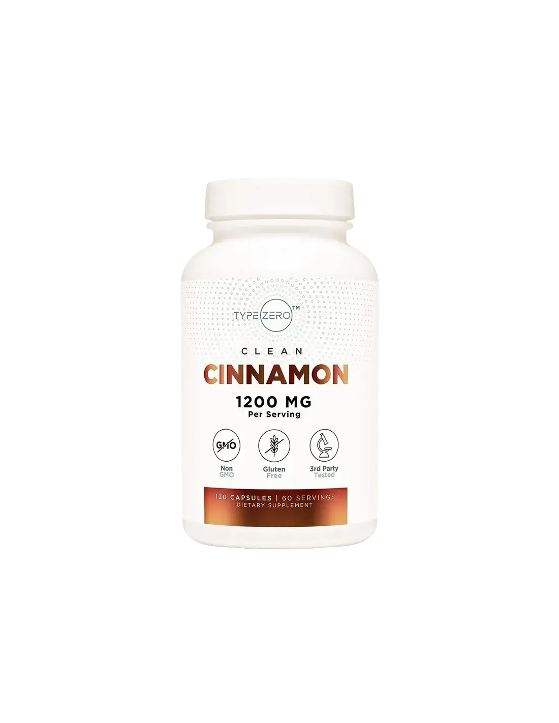 Type Zero Clean Cinnamon Органична цейлонска канела за контрол на кръвната захар х 120 капсули