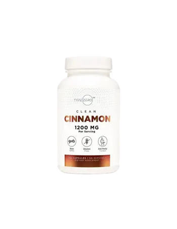 Type Zero Clean Cinnamon Органична цейлонска канела за контрол на кръвната захар х 120 капсули