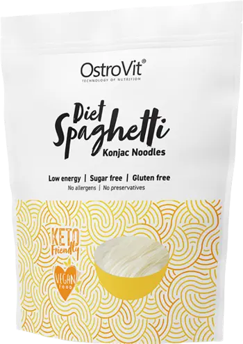 OstroVit Diet Spaghetti Keto-Friendly Low-Calorie Konjac Noodles Спагети/Паста Конняк Глюкоманан - 400 грама