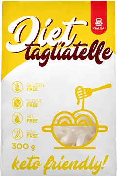 Cheat Meal Diet Tagliatelle Keto Friendly Konjac Паста Талиатели Конджак Глюкоманан - 300 грама