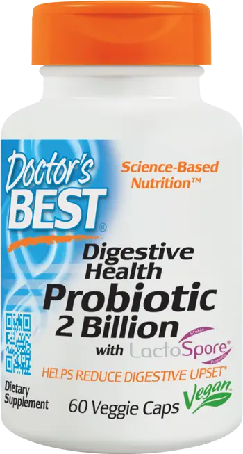 Doctor's Best Digestive Health Probiotic 2 Billion with LactoSpore За здравословно храносмилане