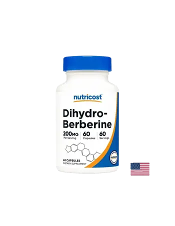 Nutricost Dihydroberberine Здравословни нива на кръвната захар, 200 mg, 60 капсули