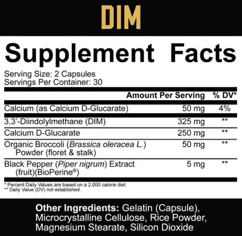 DIM with Calcium D-Glucarate