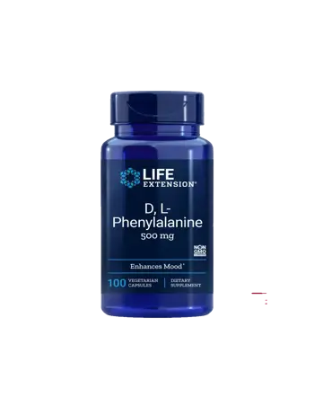 Life Extension D,L-Phenylalanine В подкрепа на мозъчната функция 500 mg х 100 капсули