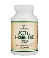 Double Wood Acetyl L-Carnitine 1000 мг Ацетил Л-Карнитин - 150 капсули за 75 дни прием, 75 дози