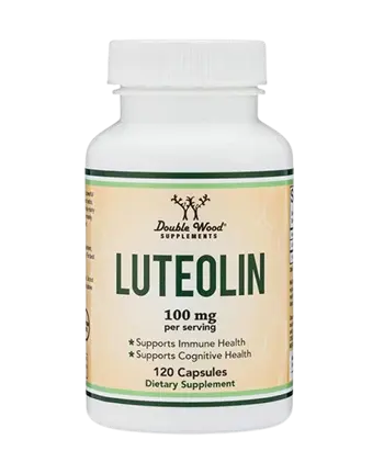 Double Wood Luteolin 100 мг Лутеолин - 120 капсули за 2 месеца прием, 60 дози
