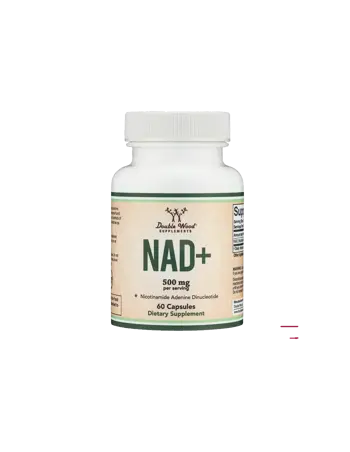 Double Wood NAD+ Никотинамид Аденин Динуклеотид Клетъчно здраве, 250 mg х 60 капсули