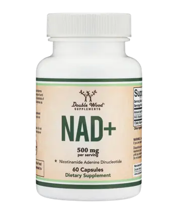 Double Wood NAD+ Никотинамид Аденин Динуклеотид Клетъчно здраве, 250 mg х 60 капсули