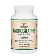 Double Wood Supplements Adrographis with AP-Bio® 1000 мг Андрографис - 120 капсули за 2 месеца прием, 60 дози