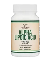 Double Wood Supplements Alpha Lipoic Acid 300 мг Алфа Липоева Киселина - 60 капсули за 2 месеца прием, 60 дози