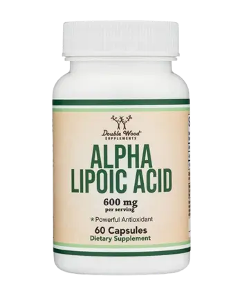 Double Wood Supplements Alpha Lipoic Acid 300 мг Алфа Липоева Киселина - 60 капсули за 2 месеца прием, 60 дози