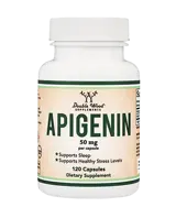 Double Wood Supplements Apigenin 50 мг Апигенин - 120 капсули за 4 месеца прием, 120 дози