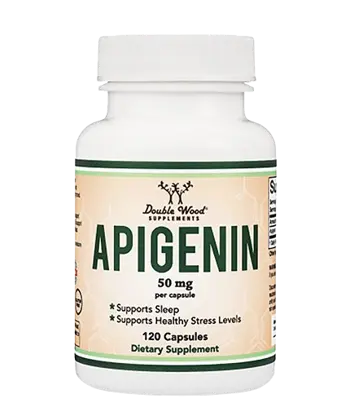 Double Wood Supplements Apigenin 50 мг Апигенин - 120 капсули за 4 месеца прием, 120 дози