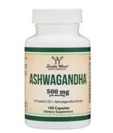 Double Wood Supplements Ashwаgandha 250 мг 20:1 Extract Ашваганда При Стрес, Умора, Безпокойство - 120 капсули за 2 или 4 месеца прием, 60 дози