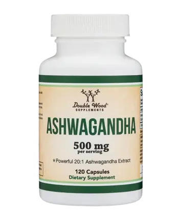 Double Wood Supplements Ashwаgandha 250 мг 20:1 Extract Ашваганда При Стрес, Умора, Безпокойство - 120 капсули за 2 или 4 месеца прием, 60 дози