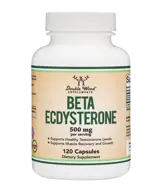 Double Wood Supplements Beta Ecdysterone 500 мг Бета екдистерон - 120 капсули, 60 дози