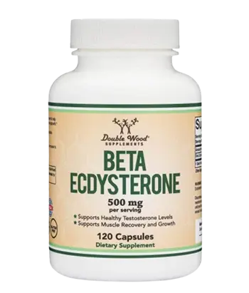 Double Wood Supplements Beta Ecdysterone 500 мг Бета екдистерон - 120 капсули, 60 дози