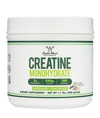 Double Wood Supplements Creatine Monohydrate Micronized Креатин Монохидрат Mикронизиран Неовкусен  - 500 грама, 100 дози