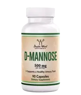 Double Wood Supplements D-Mannose 500 мг Уринарно Здраве D-Маноза Уринарно Здраве и Защита от Пикочни Инфекции - 90 капсули, 90 дози