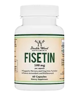 Double Wood Supplements Fisetin 100 мг Физетин - 60 капсули, 60 дози