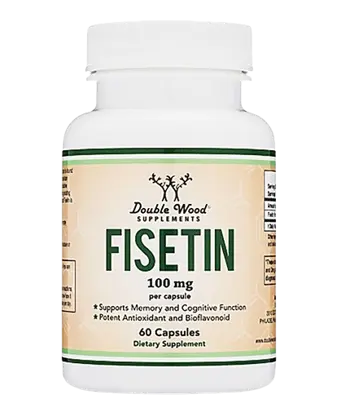 Double Wood Supplements Fisetin 100 мг Физетин - 60 капсули, 60 дози