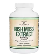 Double Wood Supplements Irish Sea Moss Extract 1200 мг Червени Водорасли (ирландски мъх) - 180 капсули за 3 месеца прием, 90 дози
