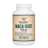 Double Wood Supplements Maca Root 1000 мг Корен От Мака - 300 капсули за 5 месеца прием, 300 дози