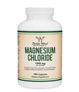Double Wood Supplements Magnesium Chloride 120 мг Магнезий (Хлорид) - 180 капсули за 3 месеца прием, 90 дози