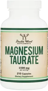 Double Wood Supplements Magnesium Taurate 120 мг Магнезий Таурат - 210 капсули за 70 дни прием, 70 дози
