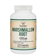 Double Wood Supplements Marshmallow Root 1000 мг Бяла Ружа (Корен) - 210 капсули за 105 дни прием, 105 дози
