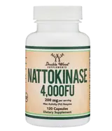 Double Wood Supplements Nattokinase 200 мг Натокиназа - 120 капсули, 60 дози