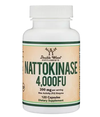 Double Wood Supplements Nattokinase 200 мг Натокиназа - 120 капсули, 60 дози