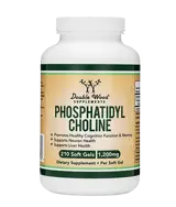Double Wood Supplements Phosphatidyl Cholinе 1200 мг Фосфатидил Холин - 210 софтгел капсули за 7 месеца прием, 210 дози